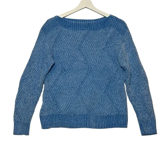 Tommy Bahama Knit Women's Shell St Luna Sweater Size XS/TP Light Blue Soft - Picture 2 of 9